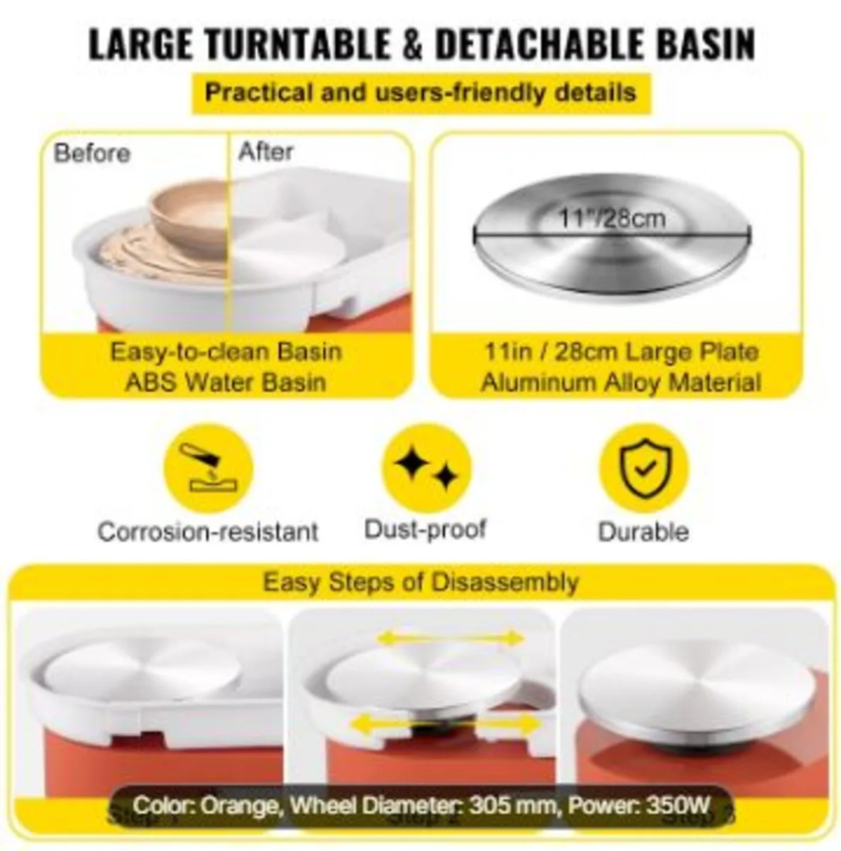 Pottery Wheel 27.9 cm - Image 4