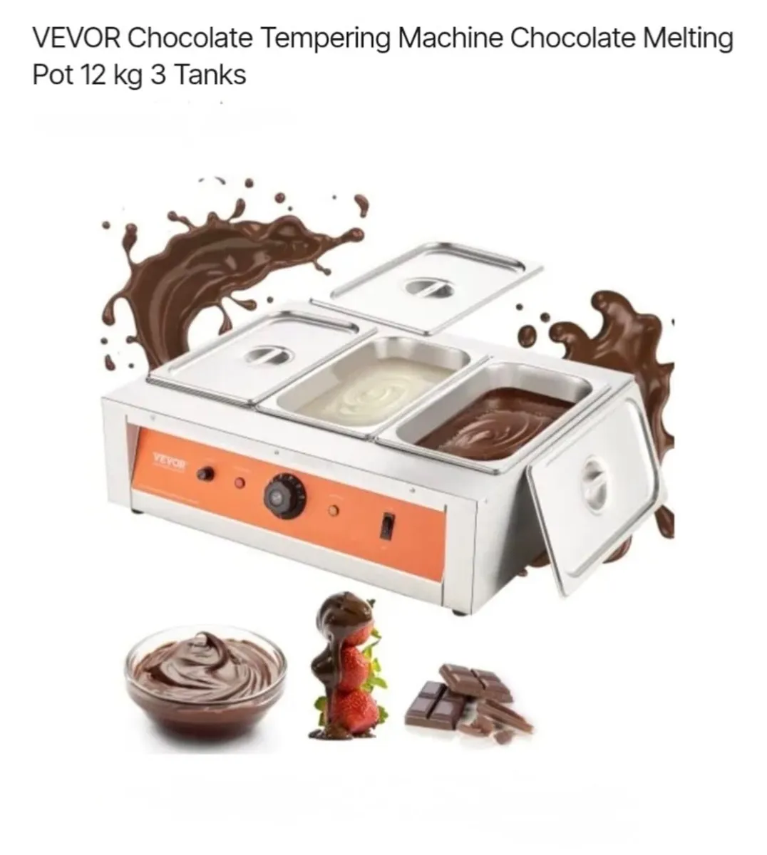 Chocolate tempering machine - Image 1