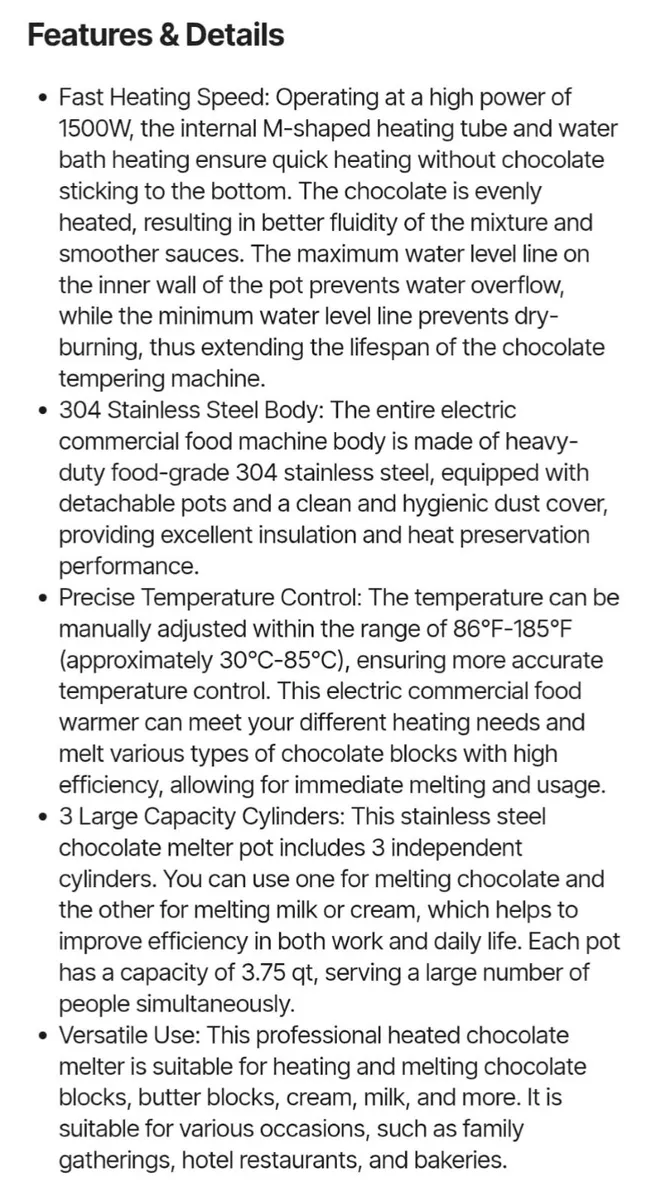 Chocolate tempering machine - Image 2