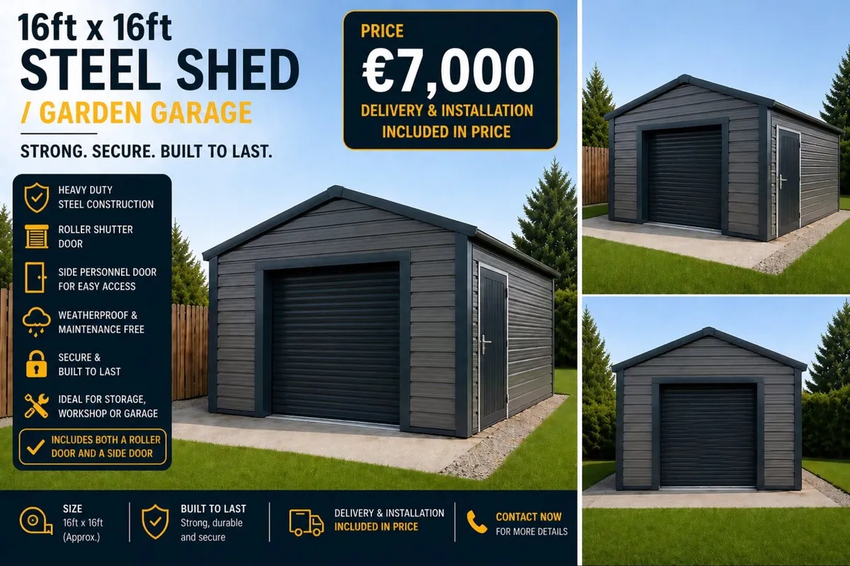 ☀️Summer Deals—Heavy duty steel Sheds - Image 1