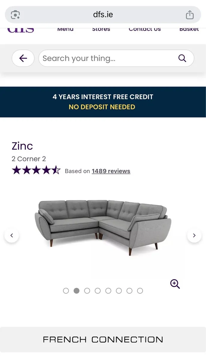 Dfs french connection sofa - Image 2