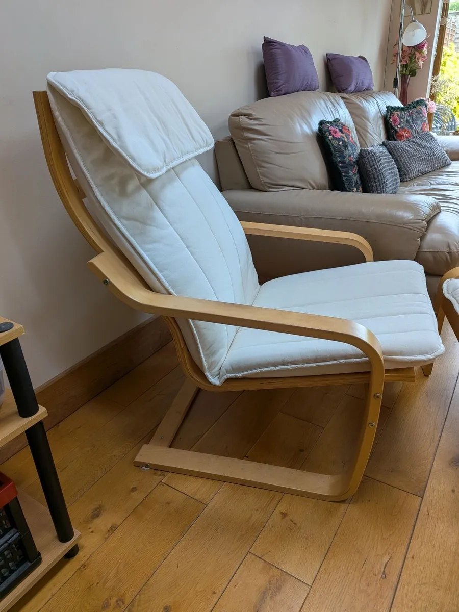 Chair & footstool - Image 4