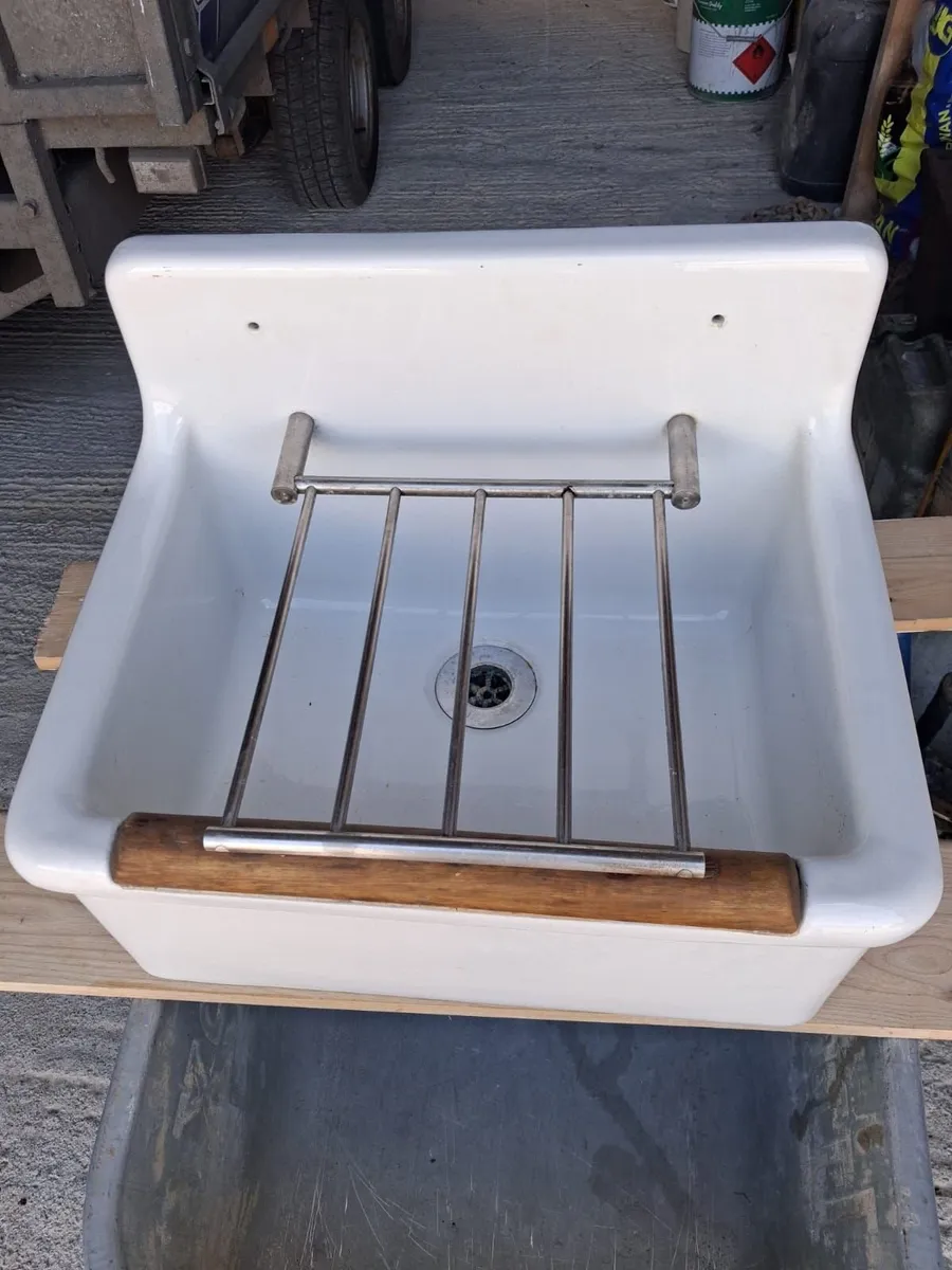 Edwardian Janitor Sink with a Bucket Grate - Image 1