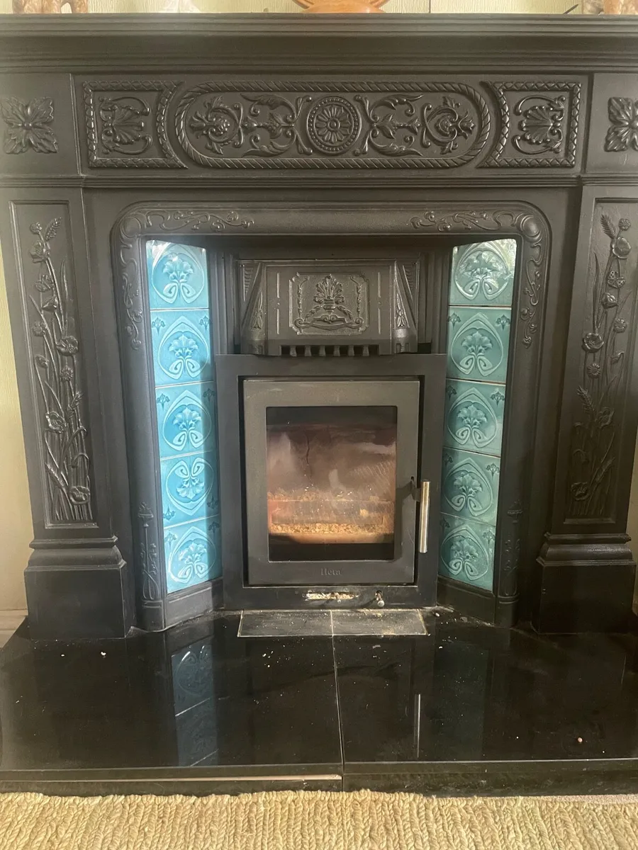 Cast iron fireplace