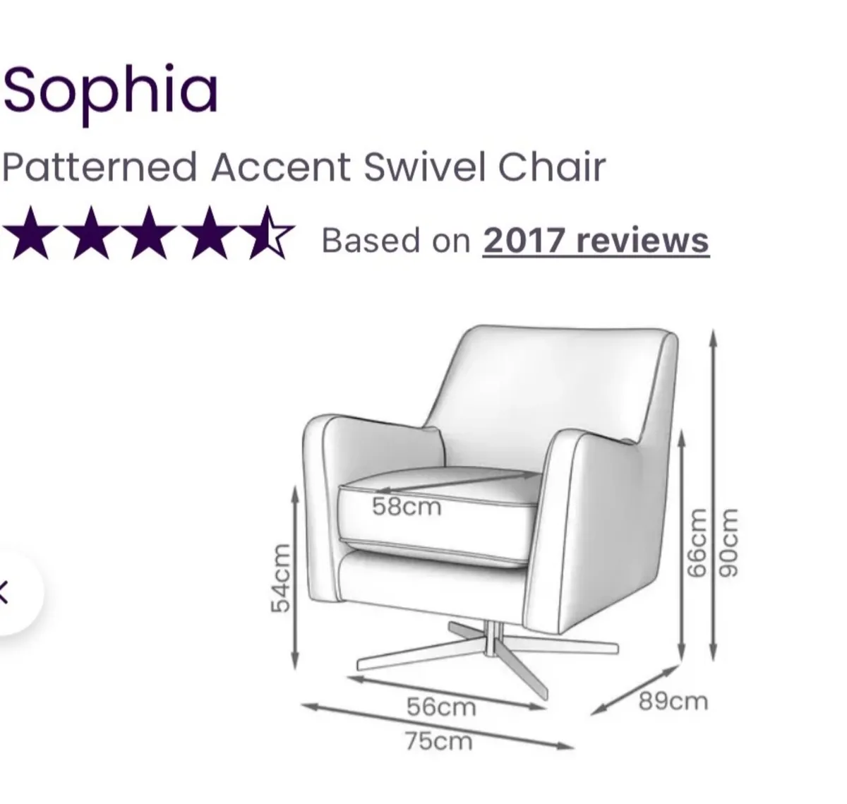 Swivel Armchairs x2 - Image 3