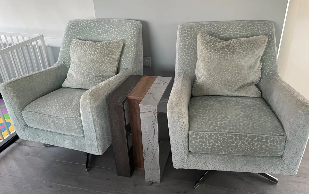 Swivel Armchairs x2 - Image 4