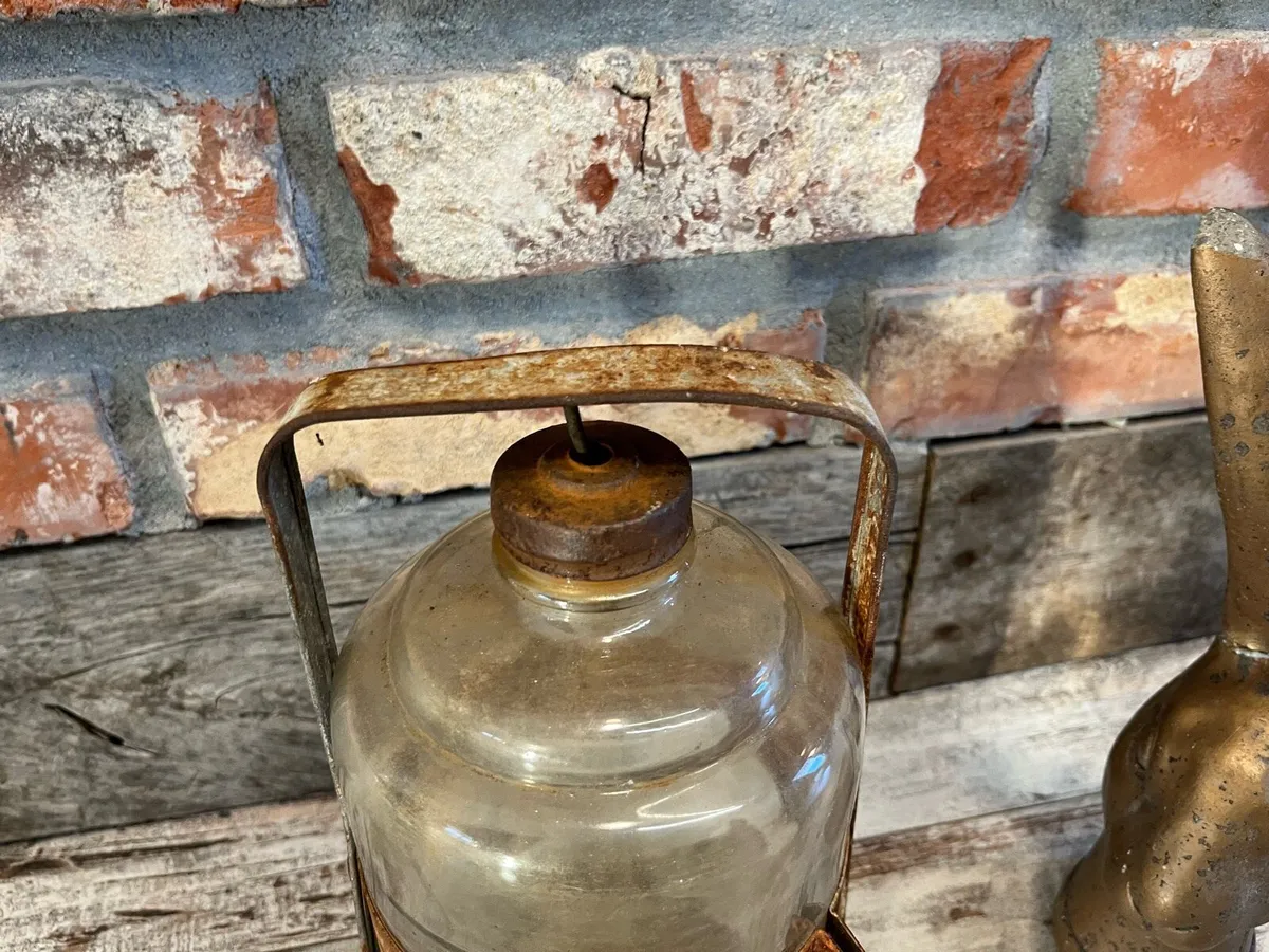 Vintage Paraffin Glass Bottle - Image 2
