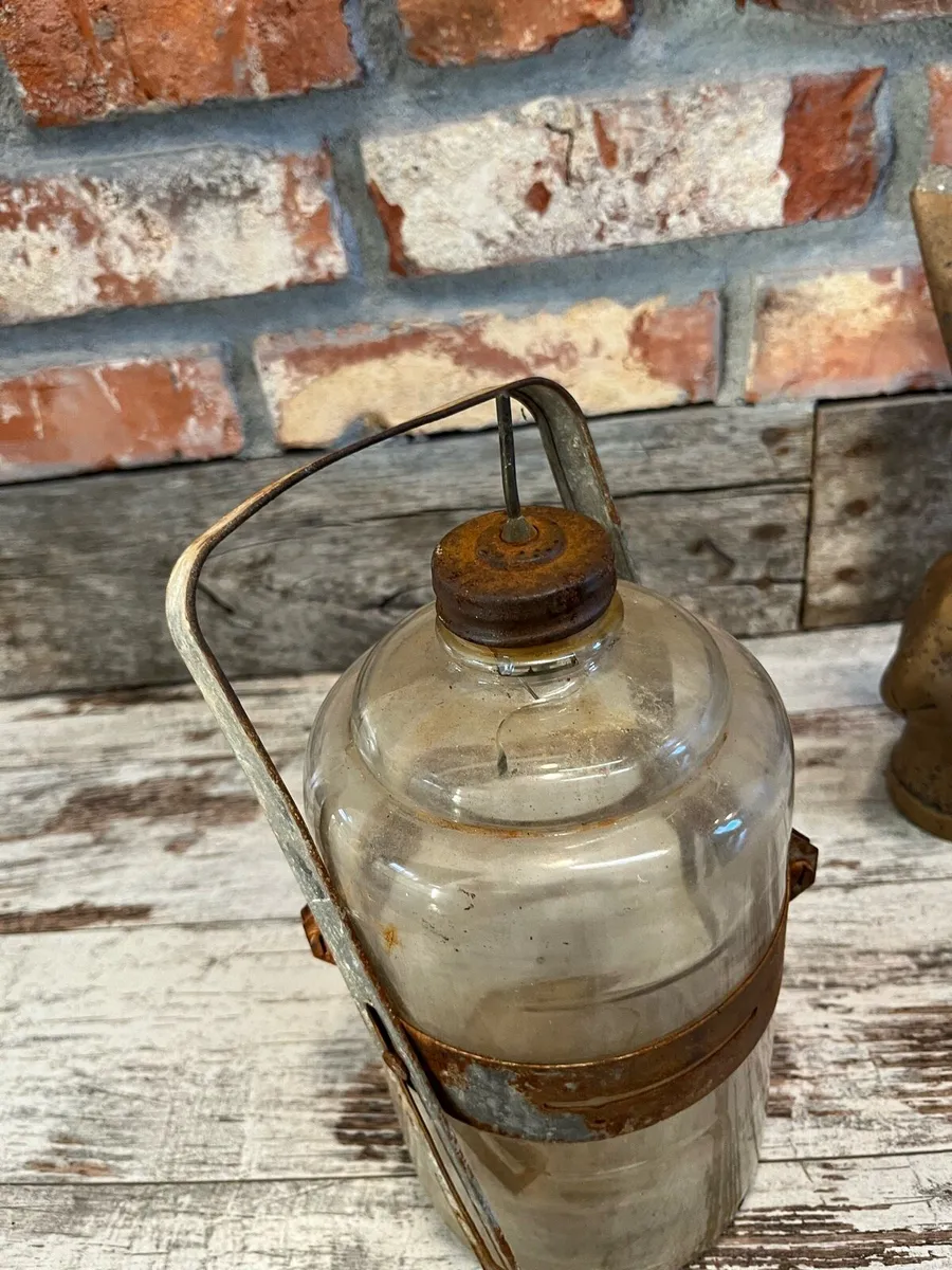 Vintage Paraffin Glass Bottle - Image 4