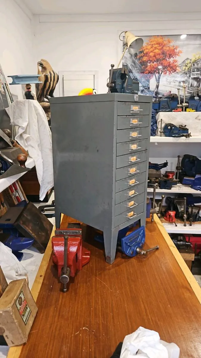 Set vintage steel drawers - Image 2