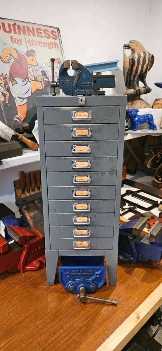 Set vintage steel drawers - Image 3