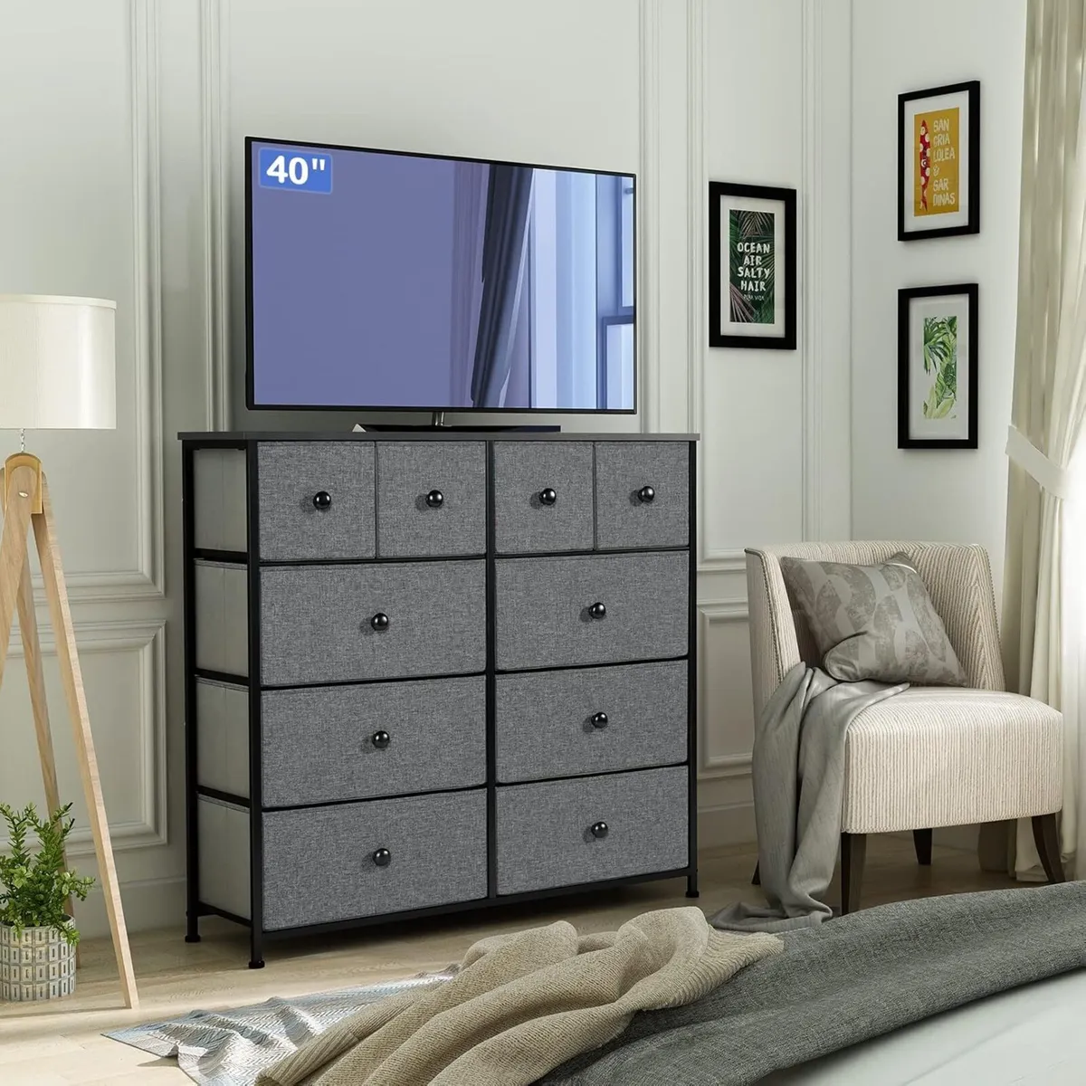 Chest of Drawers with 10 Bedroom Storage Drawer - Image 2