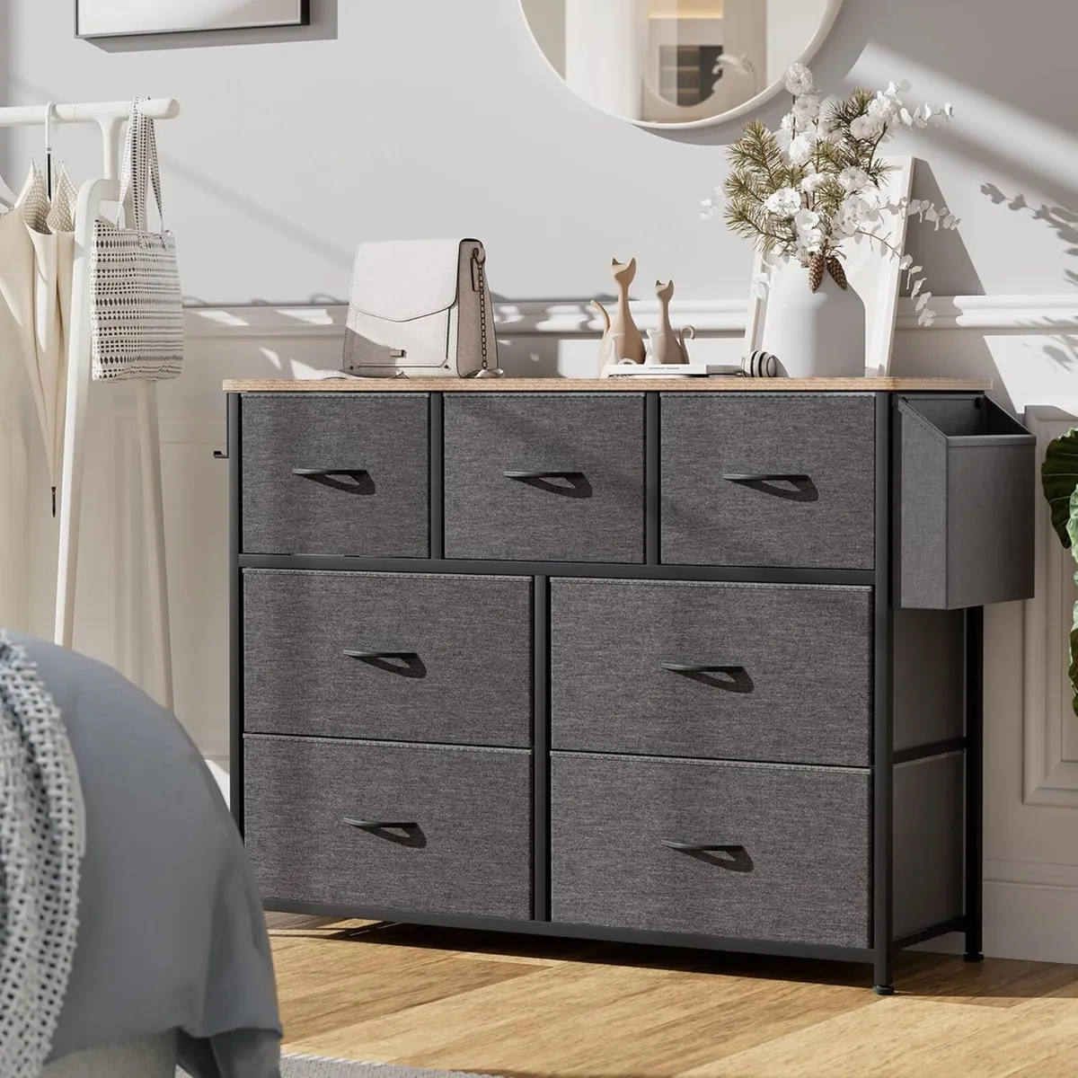 Fabric Chest of Drawers - Canvas Storage Unit - Image 2