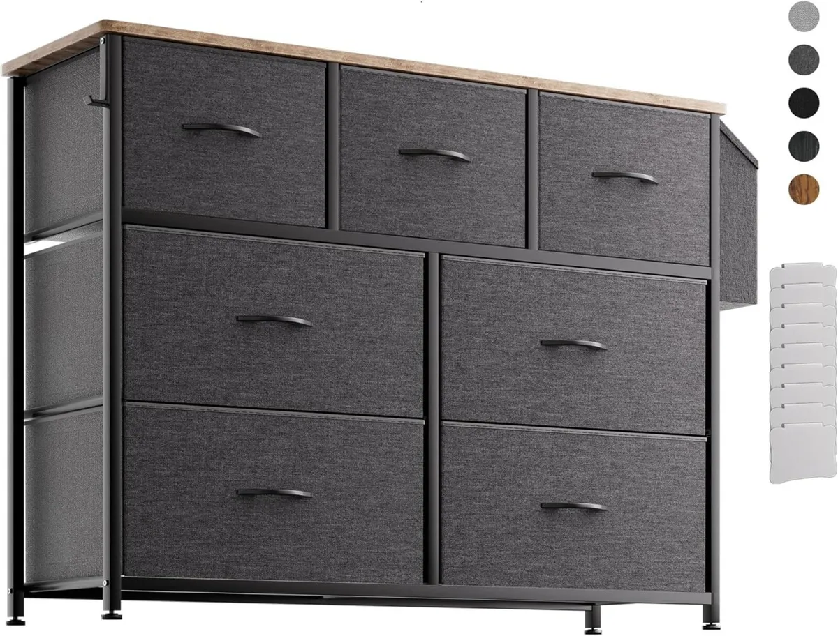 Fabric Chest of Drawers - Canvas Storage Unit - Image 1