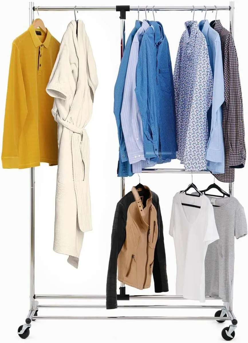 Marvel Heavy Duty Clothes Rail Mobile Wardrobe - Image 1