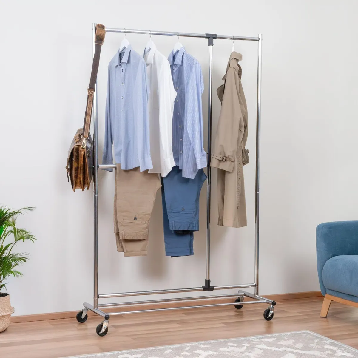 Marvel Heavy Duty Clothes Rail Mobile Wardrobe - Image 2