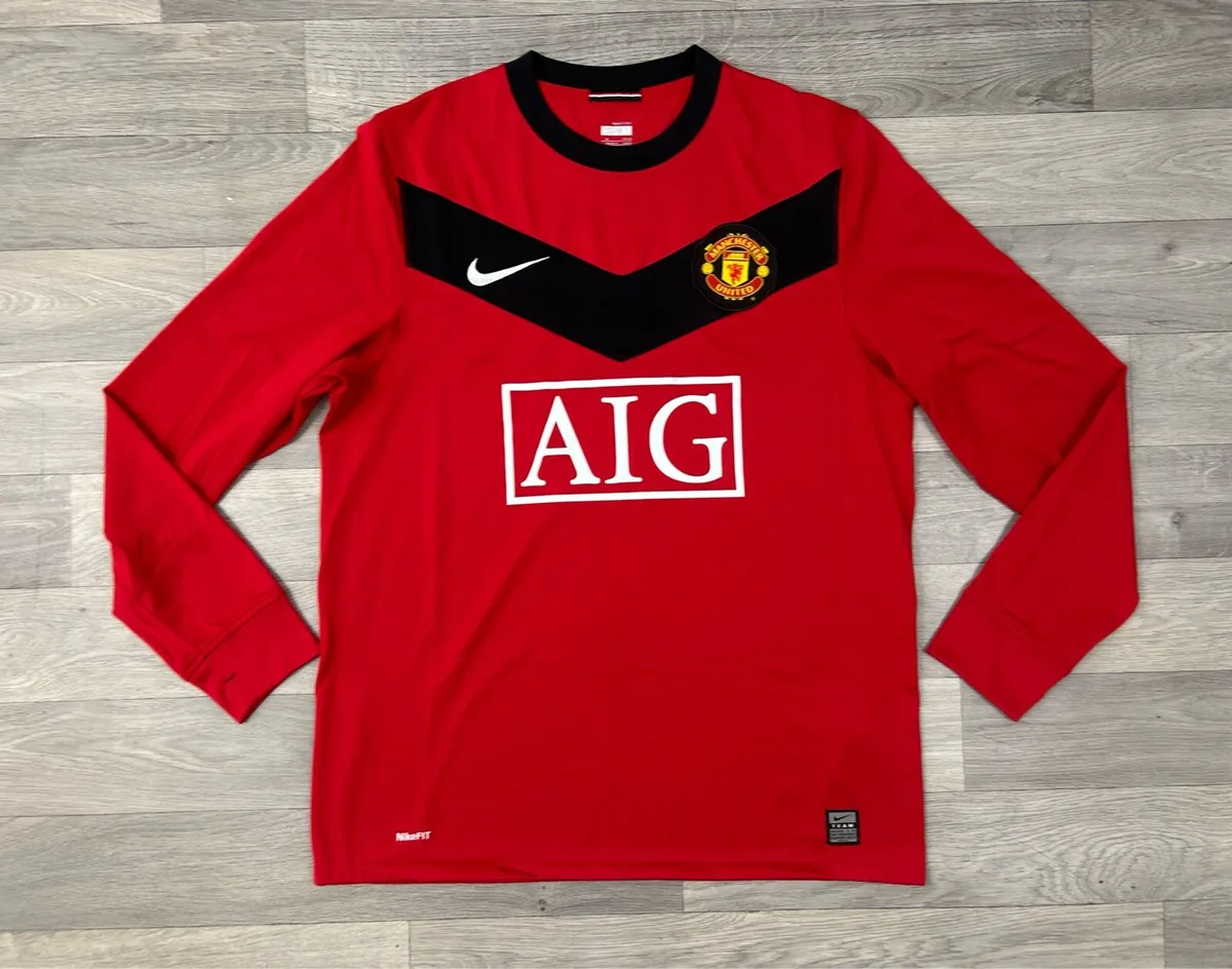 Vintage 2009 Nike Manchester United L/S Jersey M - Image 1