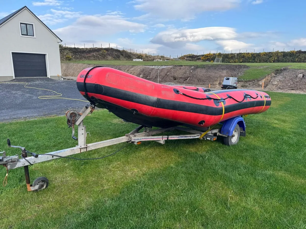 Inflatable Boat, Trailer & Engine - Image 4