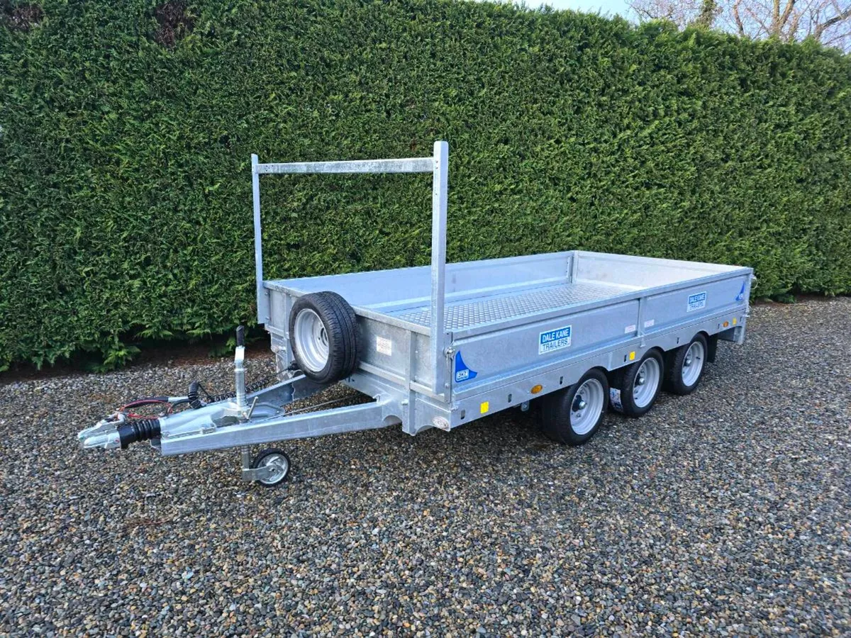 Dale kane 12x6 tri axle builders dropside trailer - Image 3