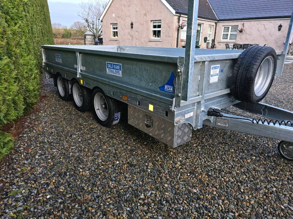 Dale kane 12x6 tri axle builders dropside trailer - Image 4