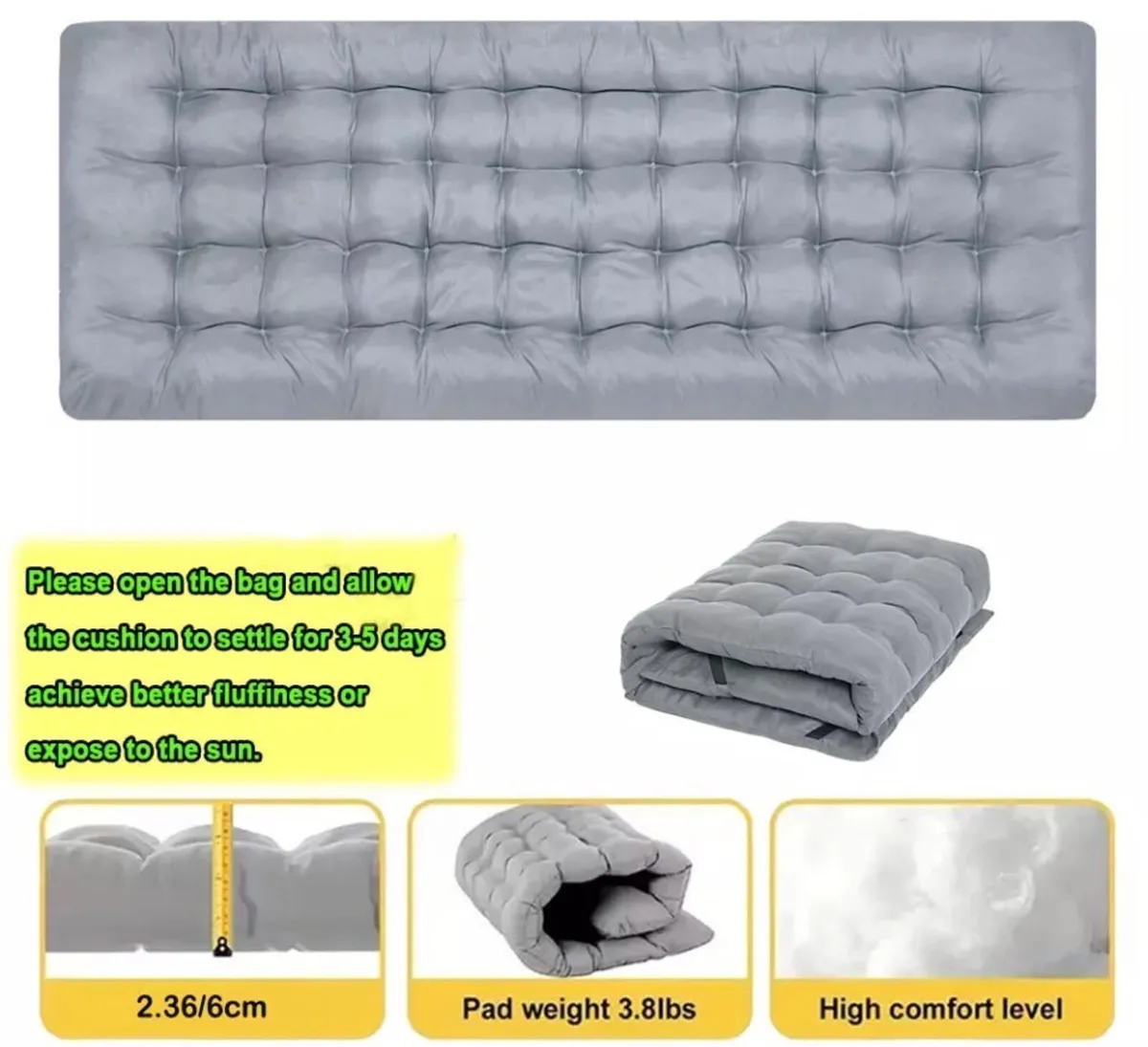 NEW Portable Folding Bed with Mattress - Image 4