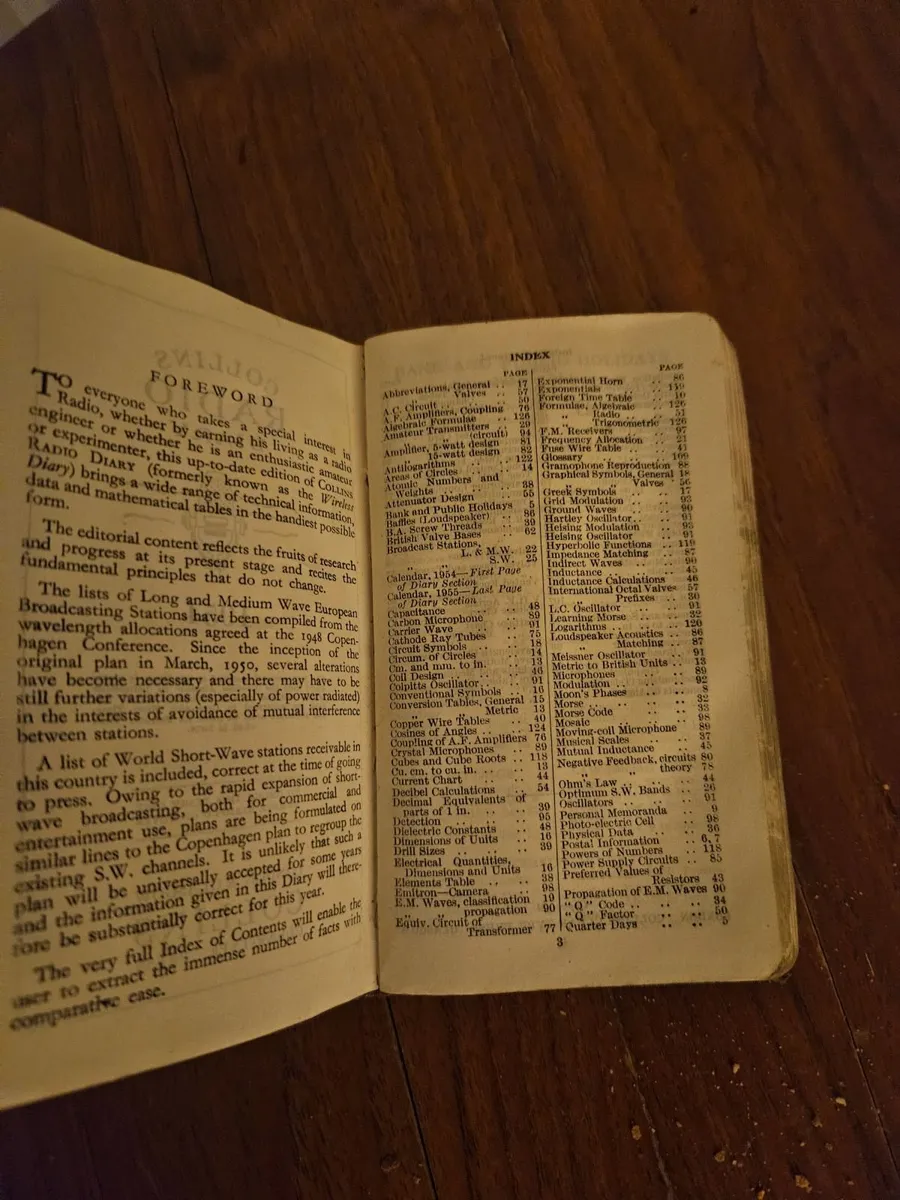 Vintage Collins Radio Diary - Image 3