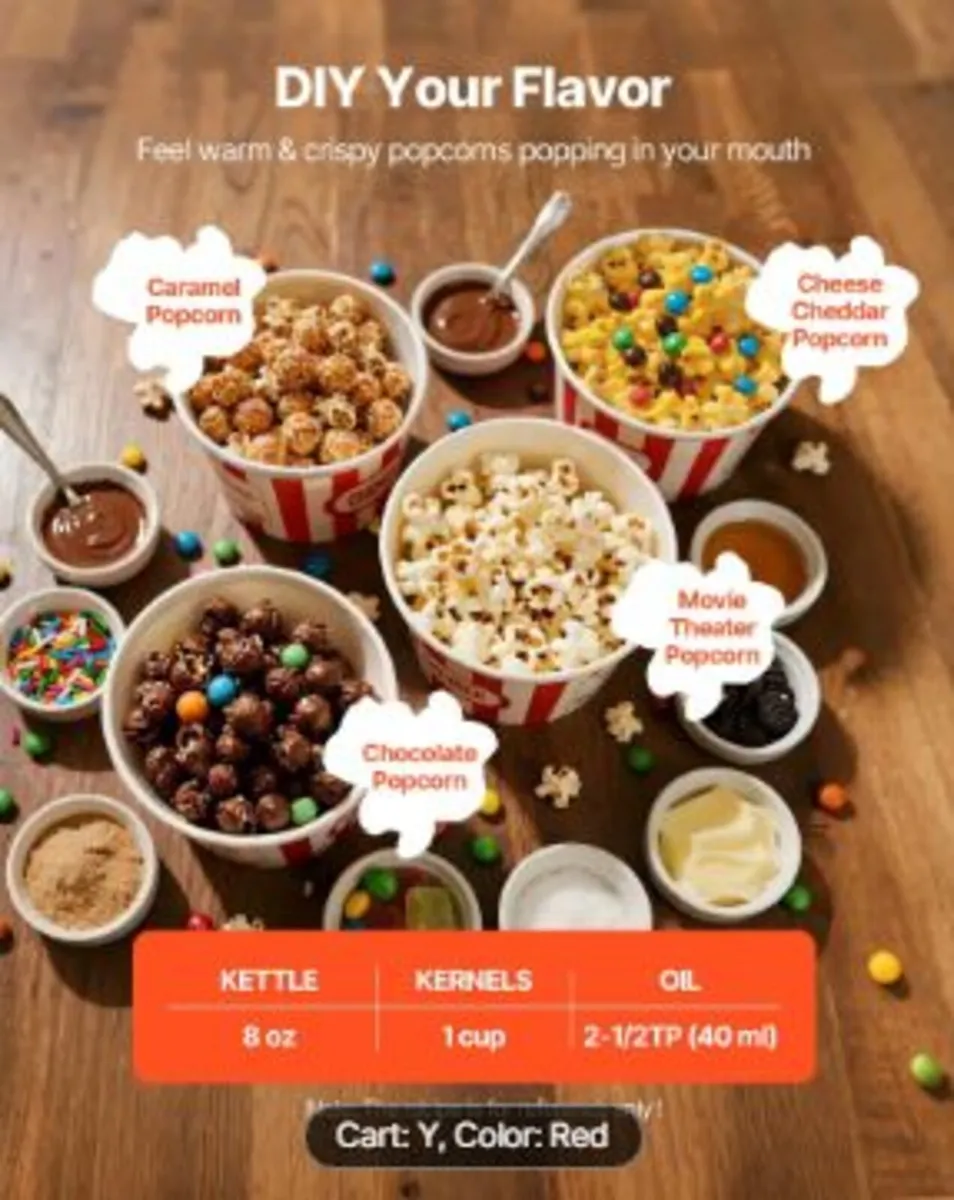 Popcorn Machine with Cart - Image 4