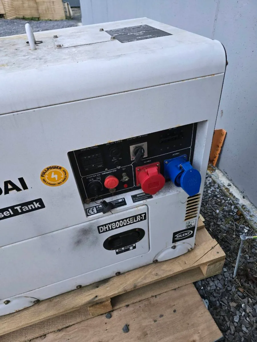 Hyundai 6kW/7.5kVA Long Run Diesel Generator - Image 2