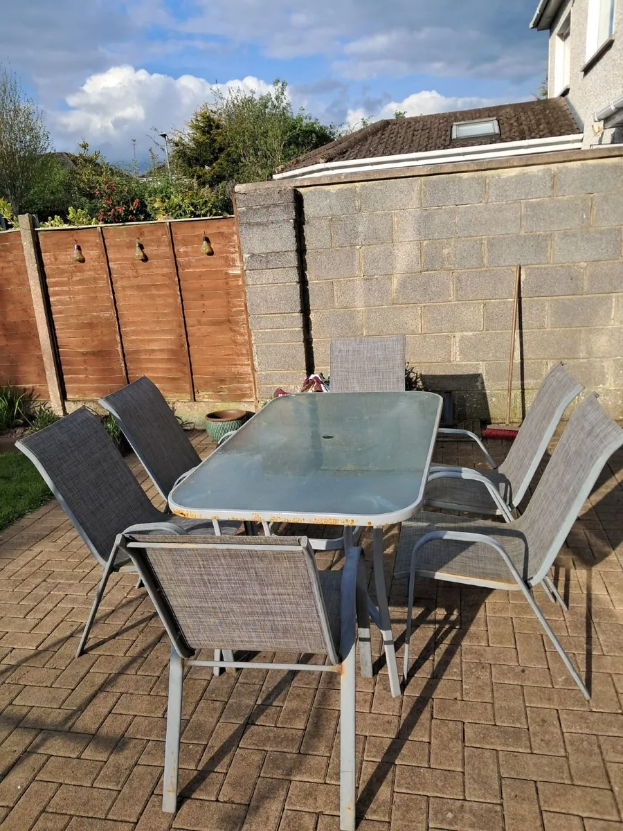 Garden table and chairs