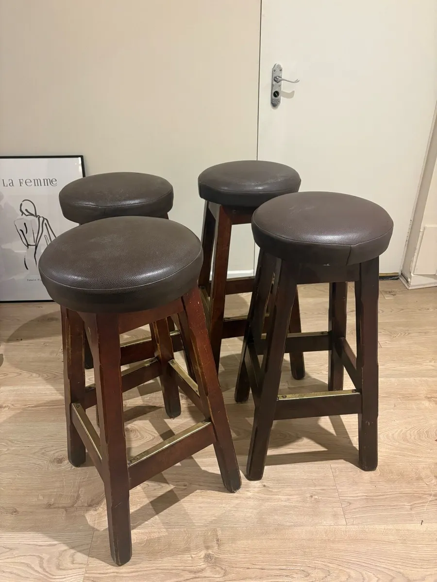 Bar stools x4 - Image 1