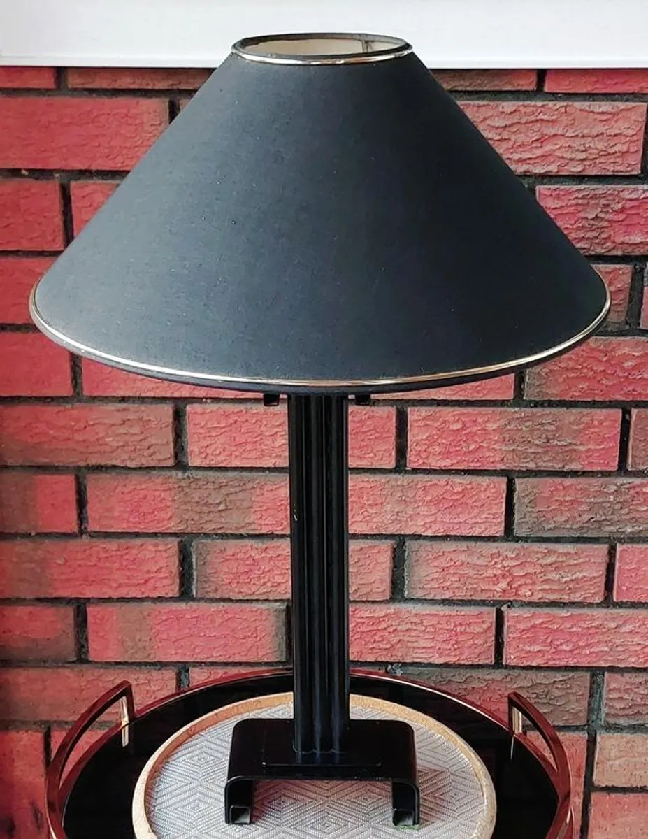 Al Frank Black Wrought Iron Table Lamp - Image 2