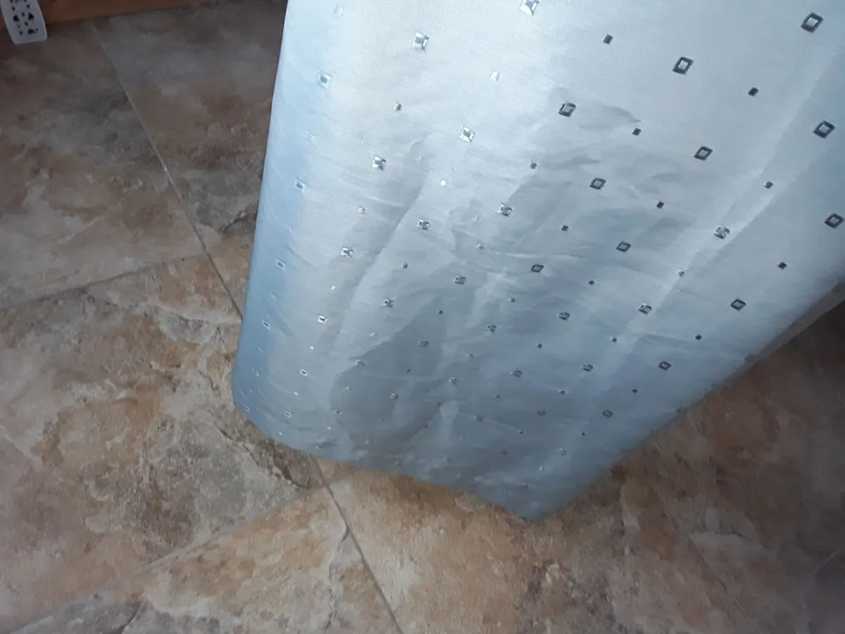 Beautiful large blue drapes - Image 1