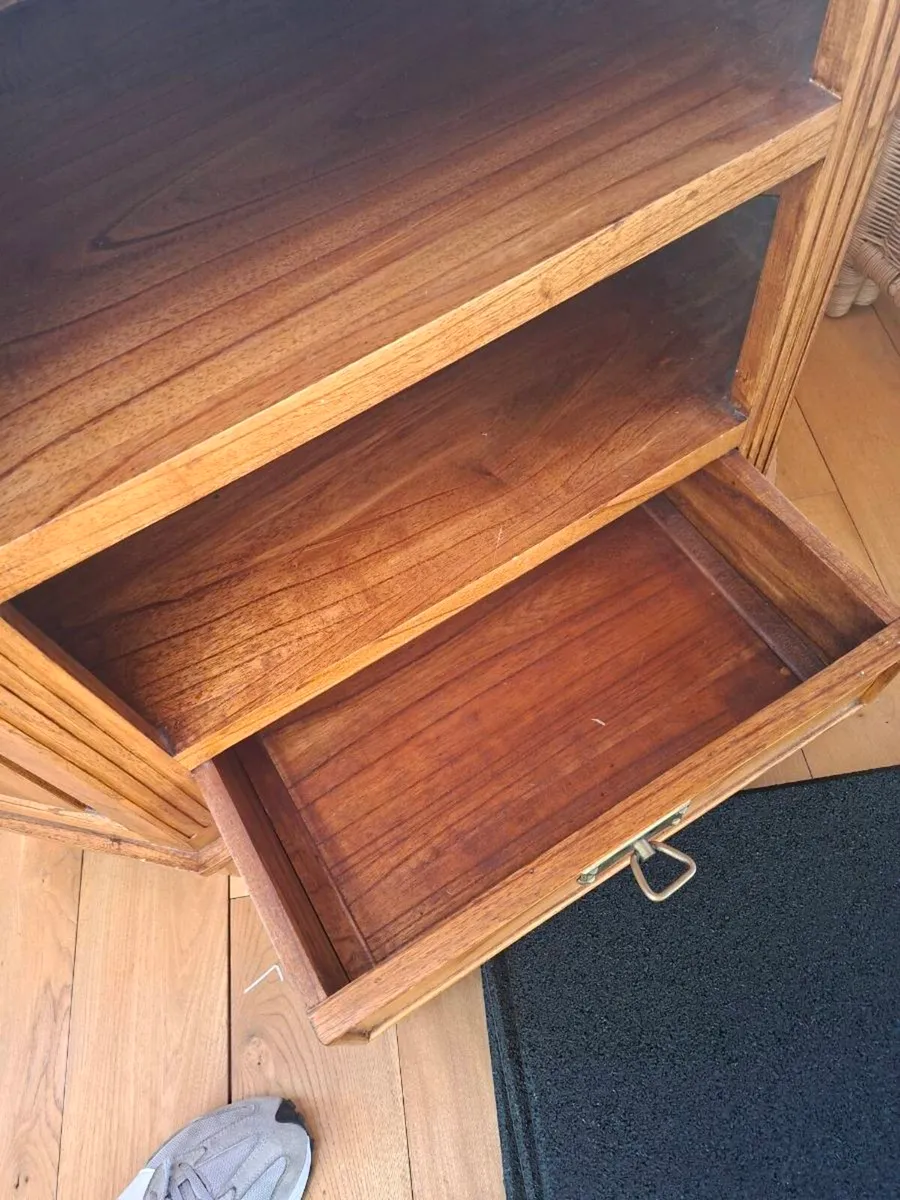 Solid Wood Corner TV Unit / Cabinet - Image 4