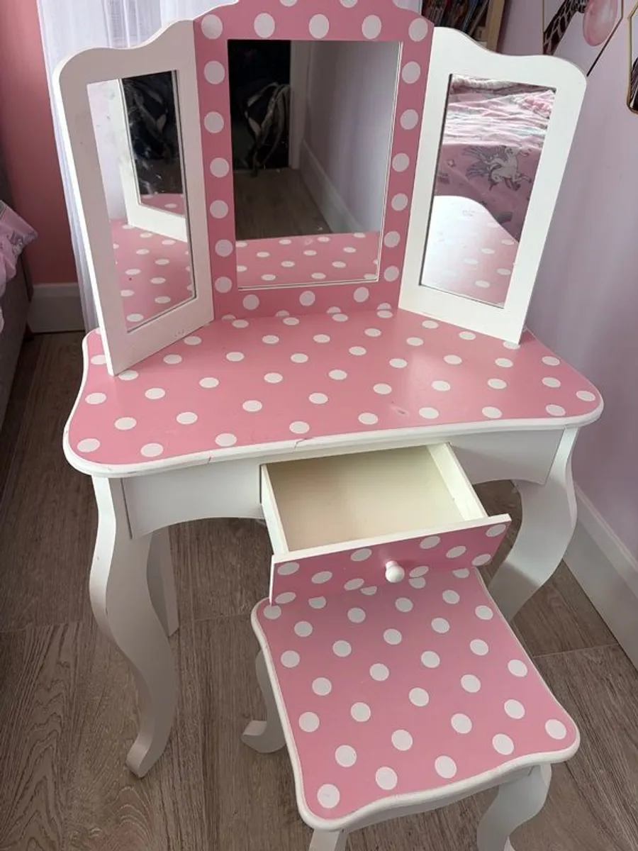Vanity table & stool - Image 2
