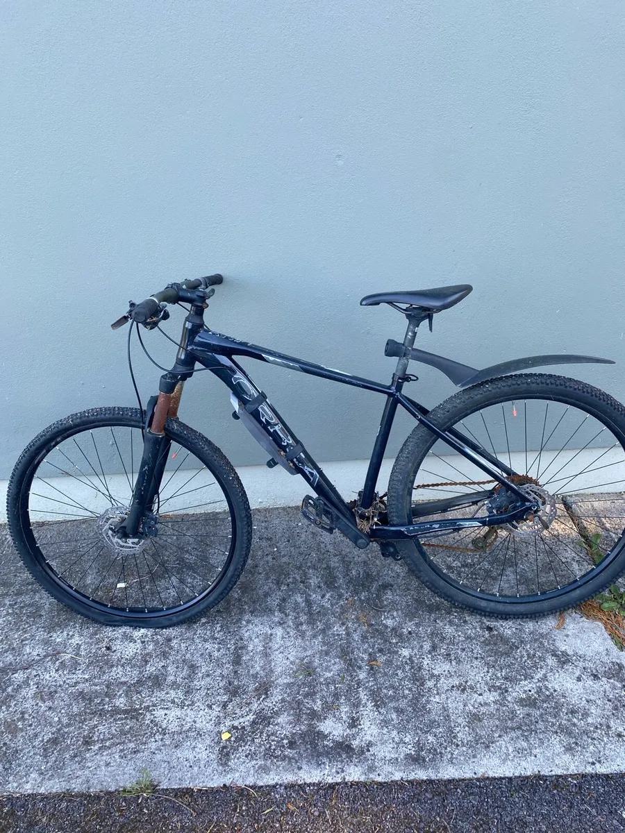 Black hardtail mountain bike - Image 1