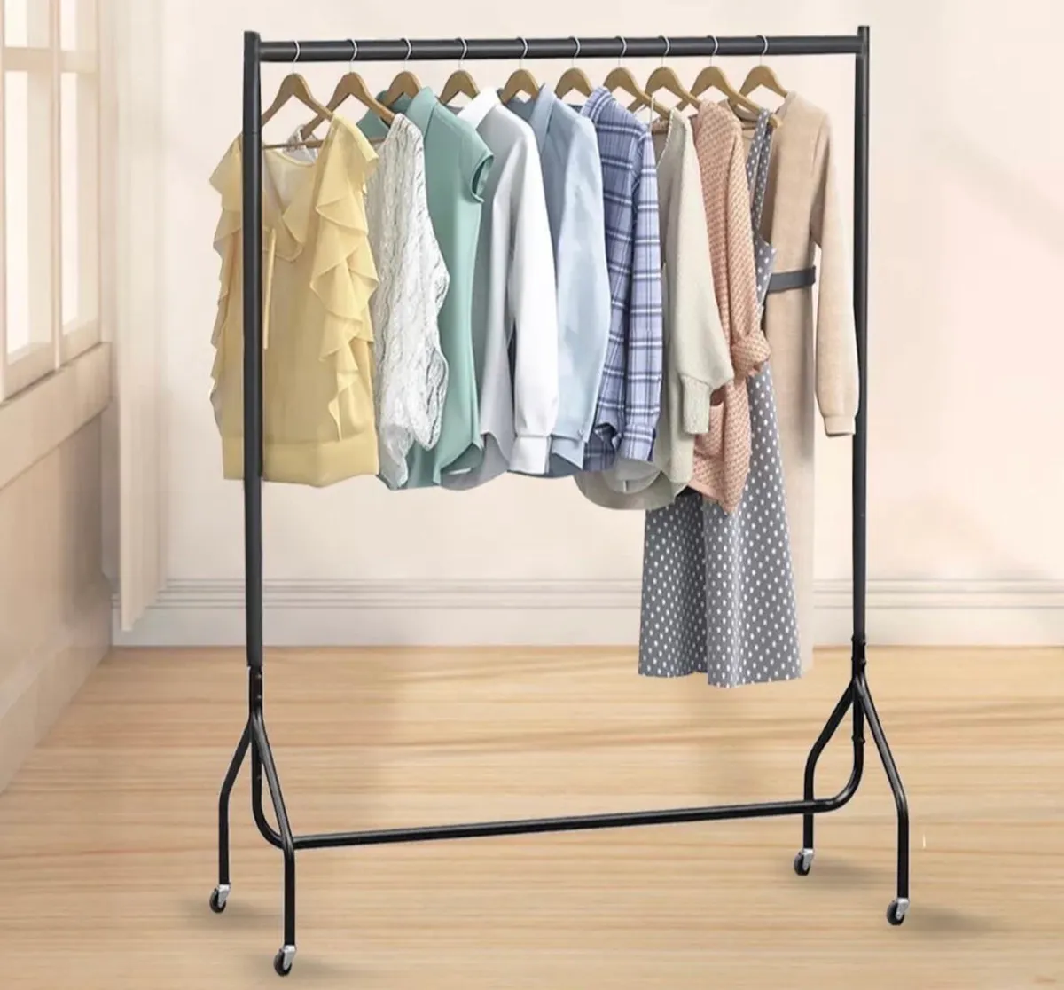 4ft Wide Clothes Rail Home or Retail Heavy Duty - Image 2