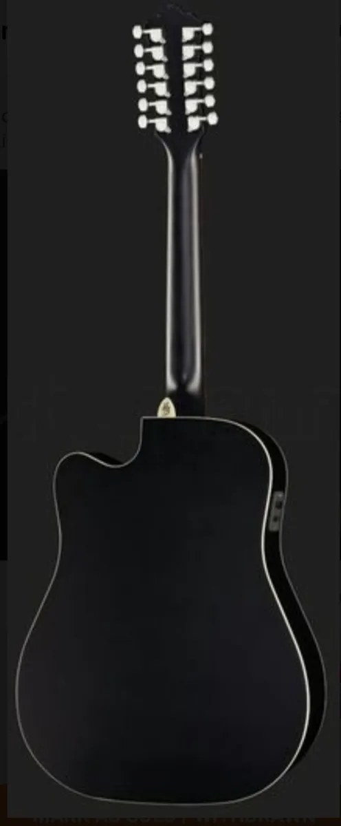 Harley Benton 12 string semi acoustic guitar - Image 2