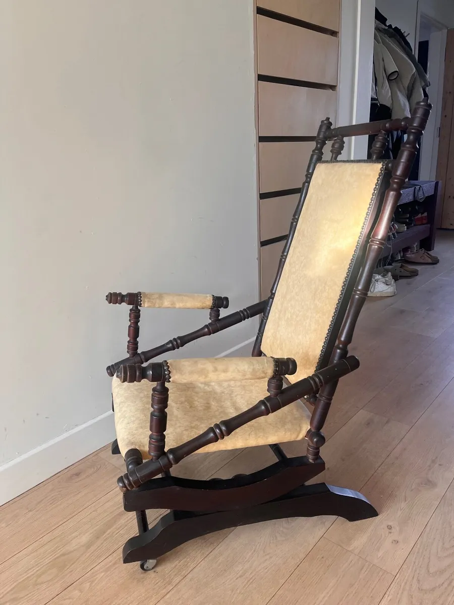 Antique rocking armchair - Image 3
