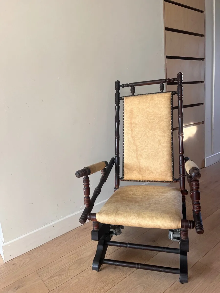 Antique rocking armchair - Image 4