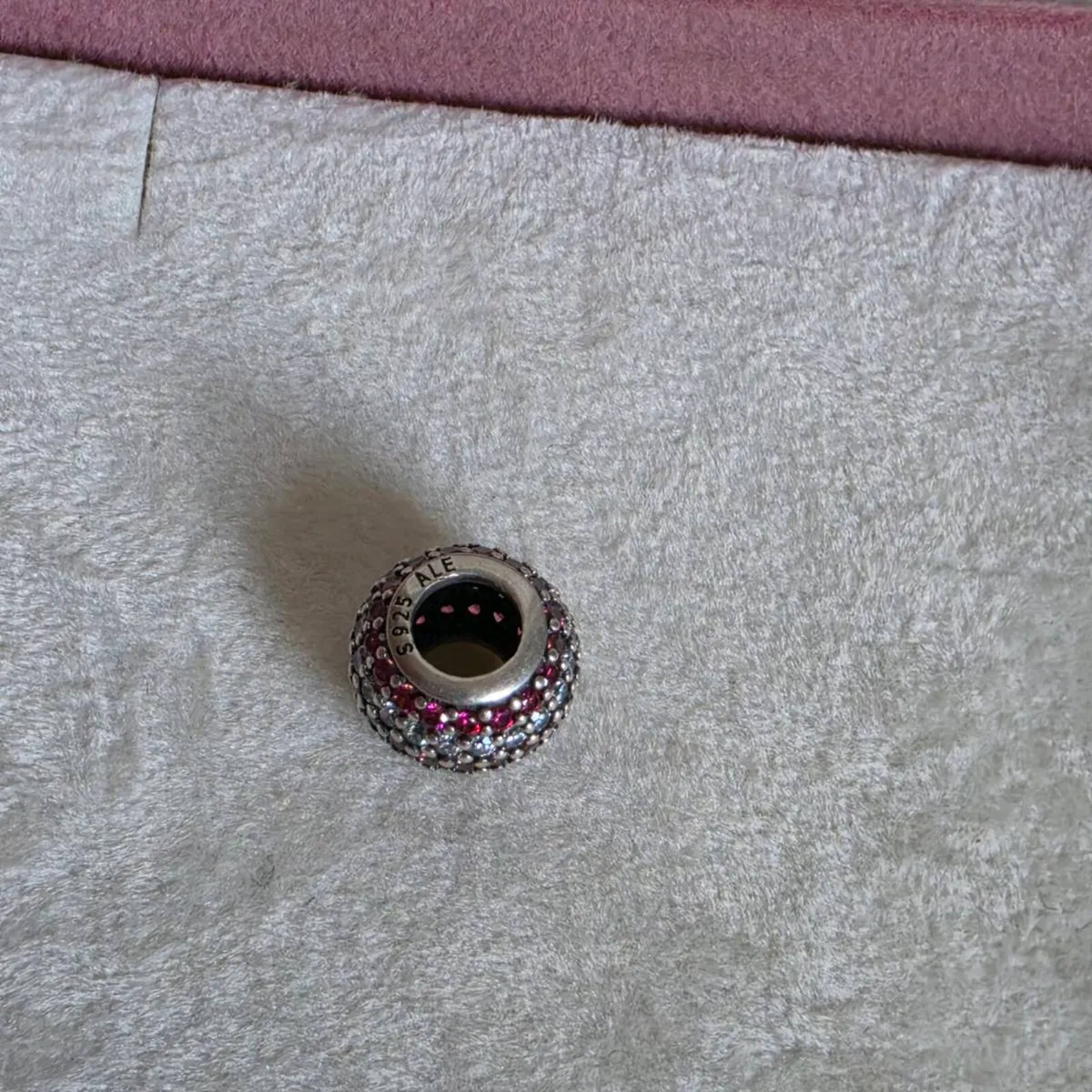 Pandora charm sparkly pink/clear - Image 4