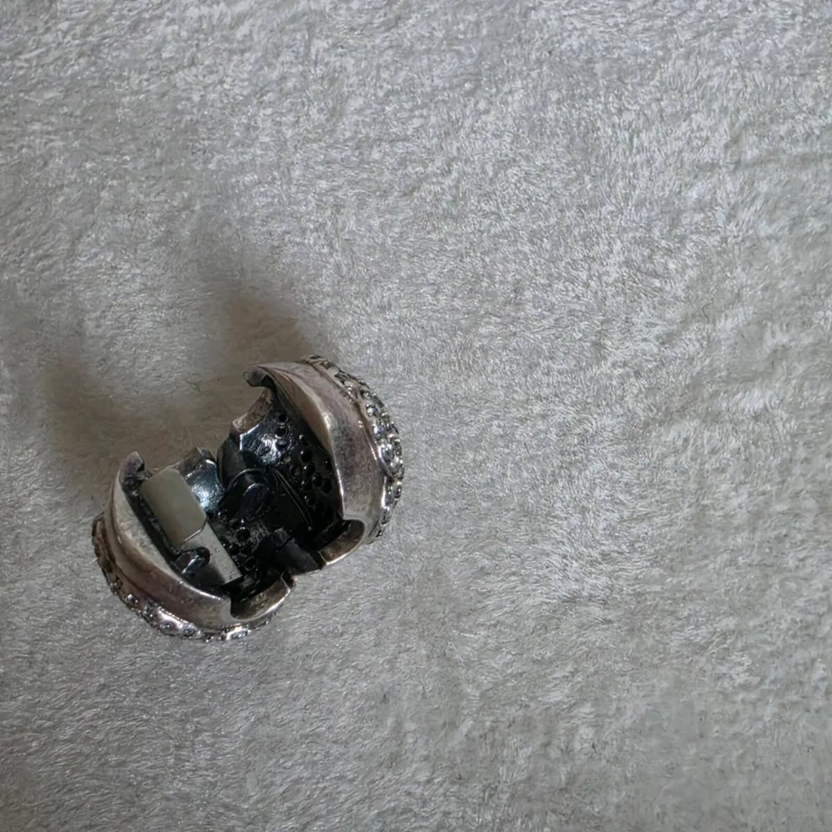 Pandora charm clip rose sparkly - Image 4