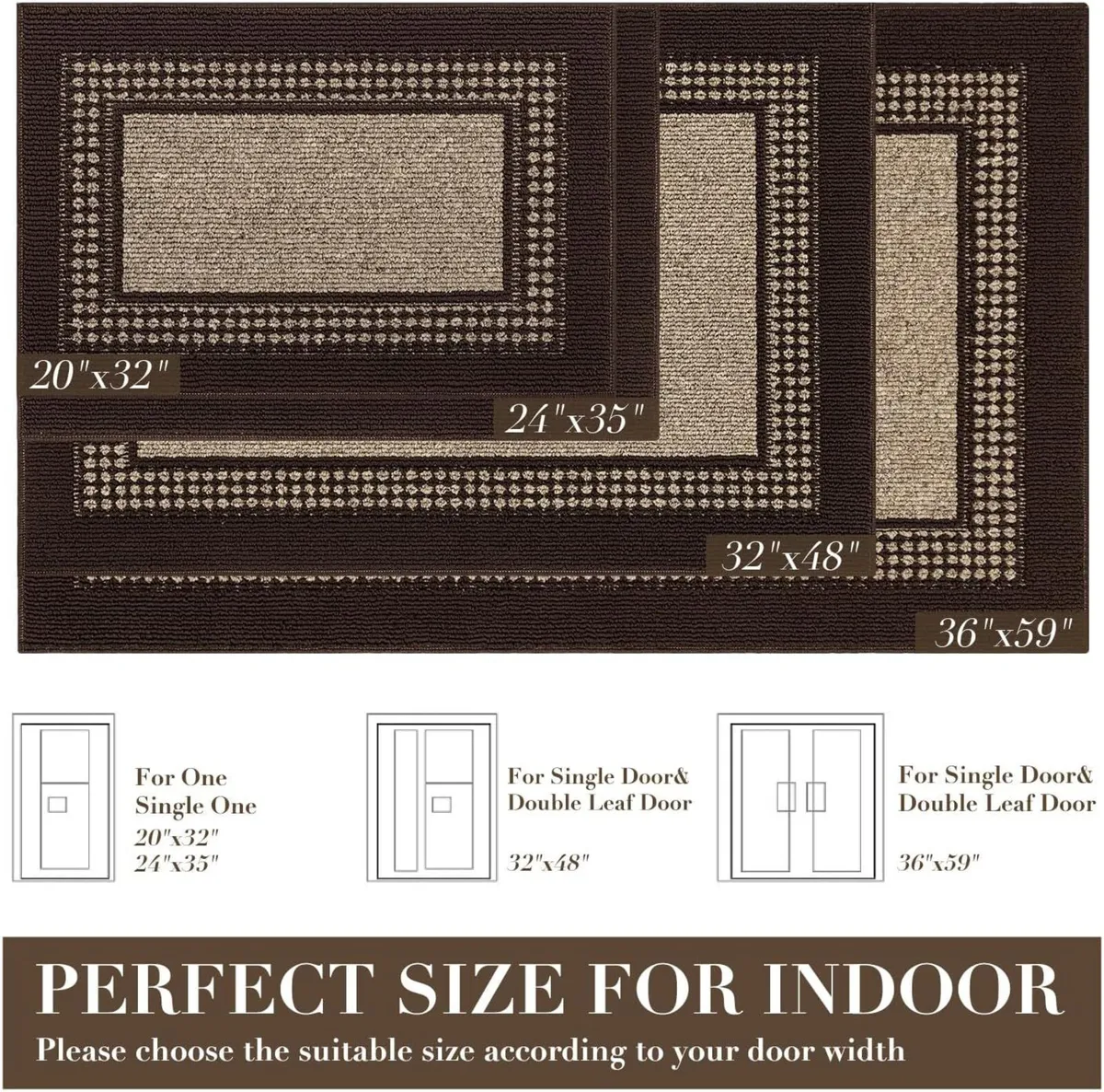 Doormat 90x150cm Indoor BackFront Door Mat Non - Image 2