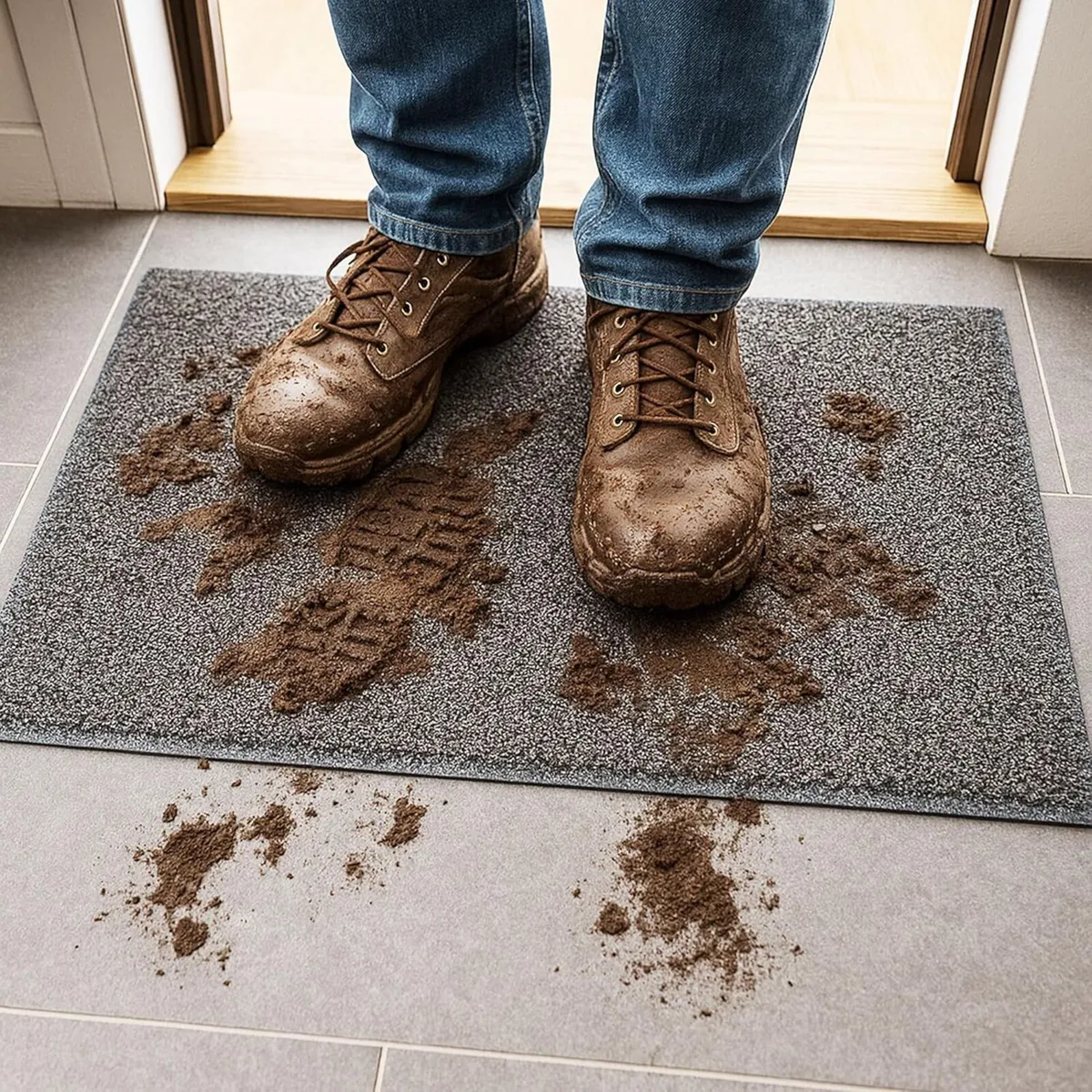 Large Heavy Duty Dirt Trapper Door Mat Non-Slip - Image 3