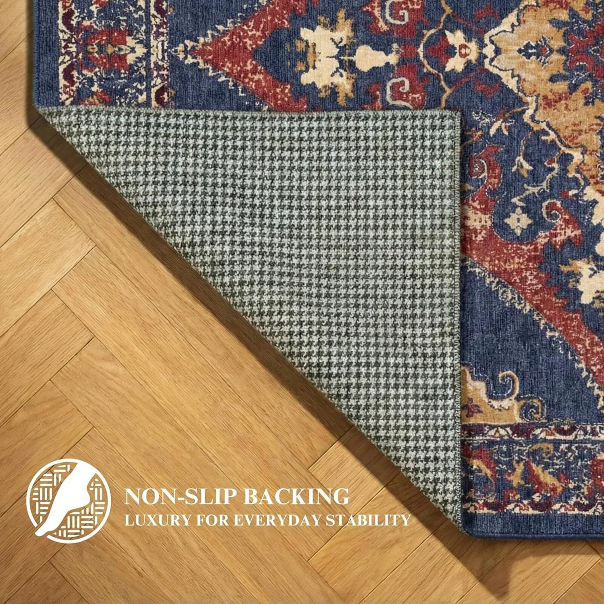 Machine Washable Rug 160x230cm Non-Slip Backing - Image 4