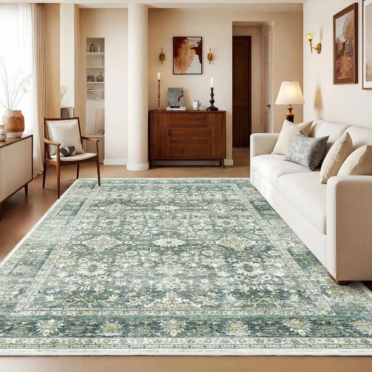 Vintage Washable Rugs for Living Room - 200x300cm - Image 1