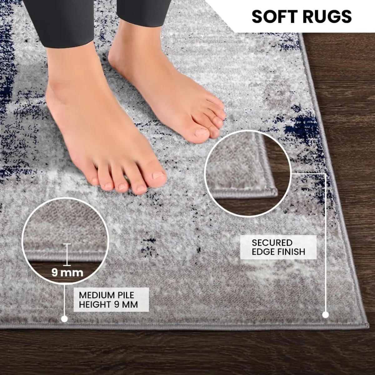 Helsinki Abstract Rug - Area Rugs Living Room - Image 4