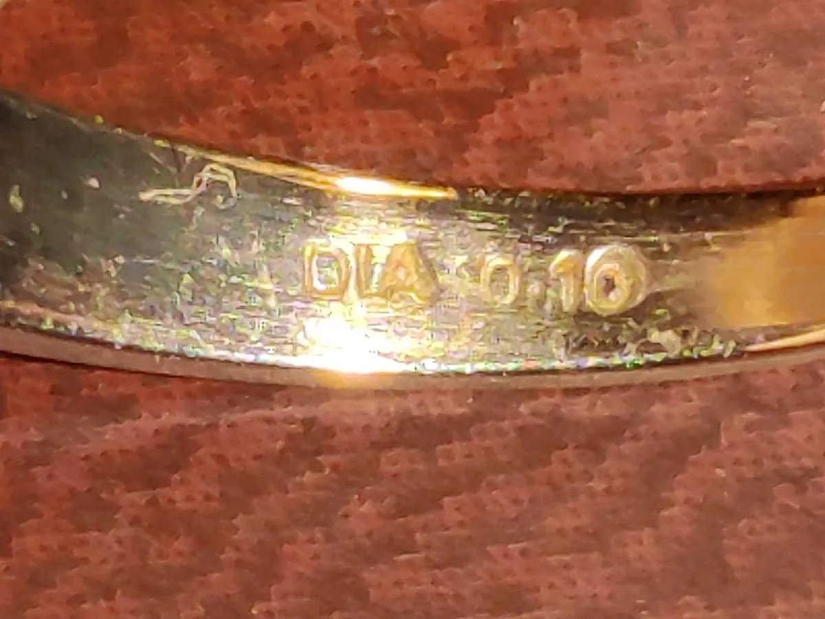 DIAMOND ETERNITY, 9CT WHITE Gold New Dress Ring ! - Image 3