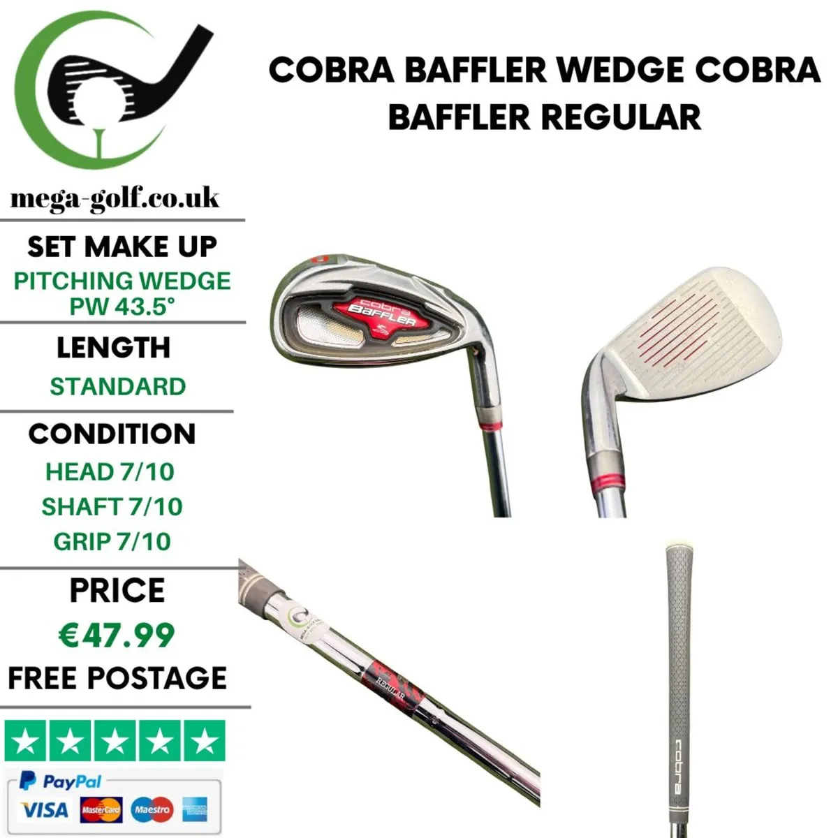 Cobra Baffler Wedge Pw 43.5° / Regular - Image 1