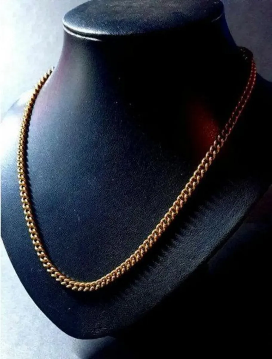 Hallmarked Vintage 22" 9ct Gold Neckchain - Image 1