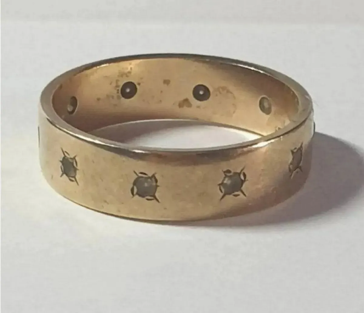 Vintage Hallmarked 9ct Gold Diamond Ring - Image 2