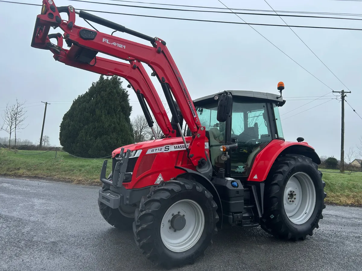 2018 Massey Ferguson 6712S with Loader - Image 1